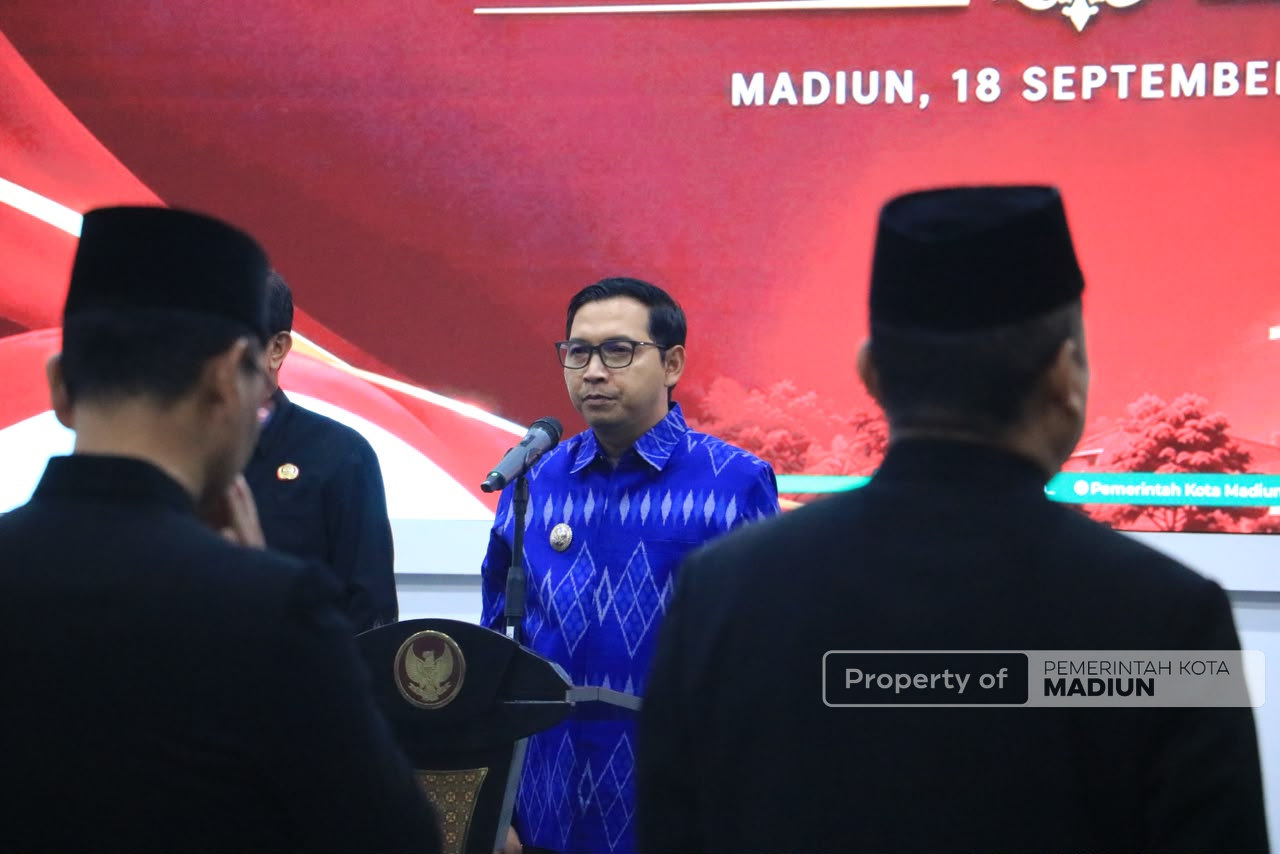 Enam JPTP Dilantik, Plt Wali Kota Madiun Sebut Saatnya Refresh Birokrasi