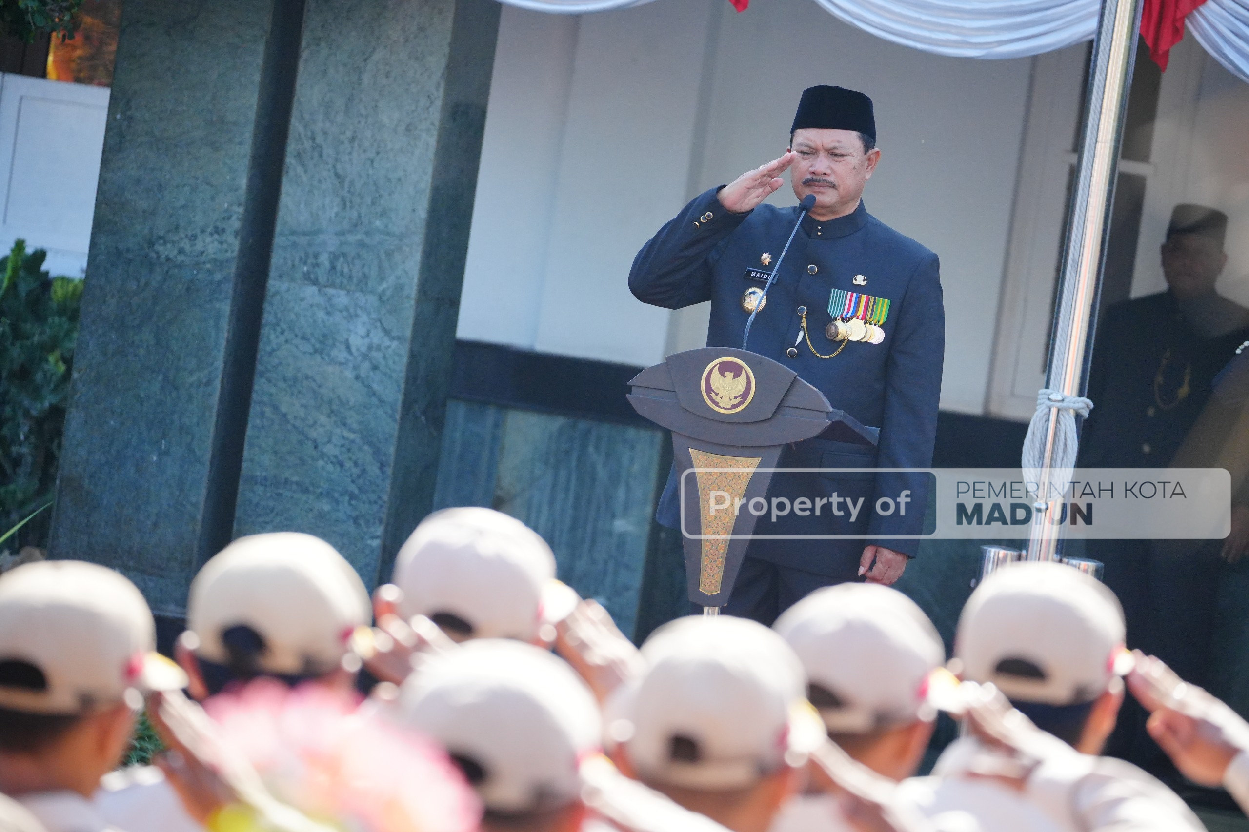 Gelar Upacara Peringatan Hari Jadi ke-80 Provinsi Jawa Timur, Wali Kota Madiun Tekankan Peran Strategis Madiun dalam Pembangunan