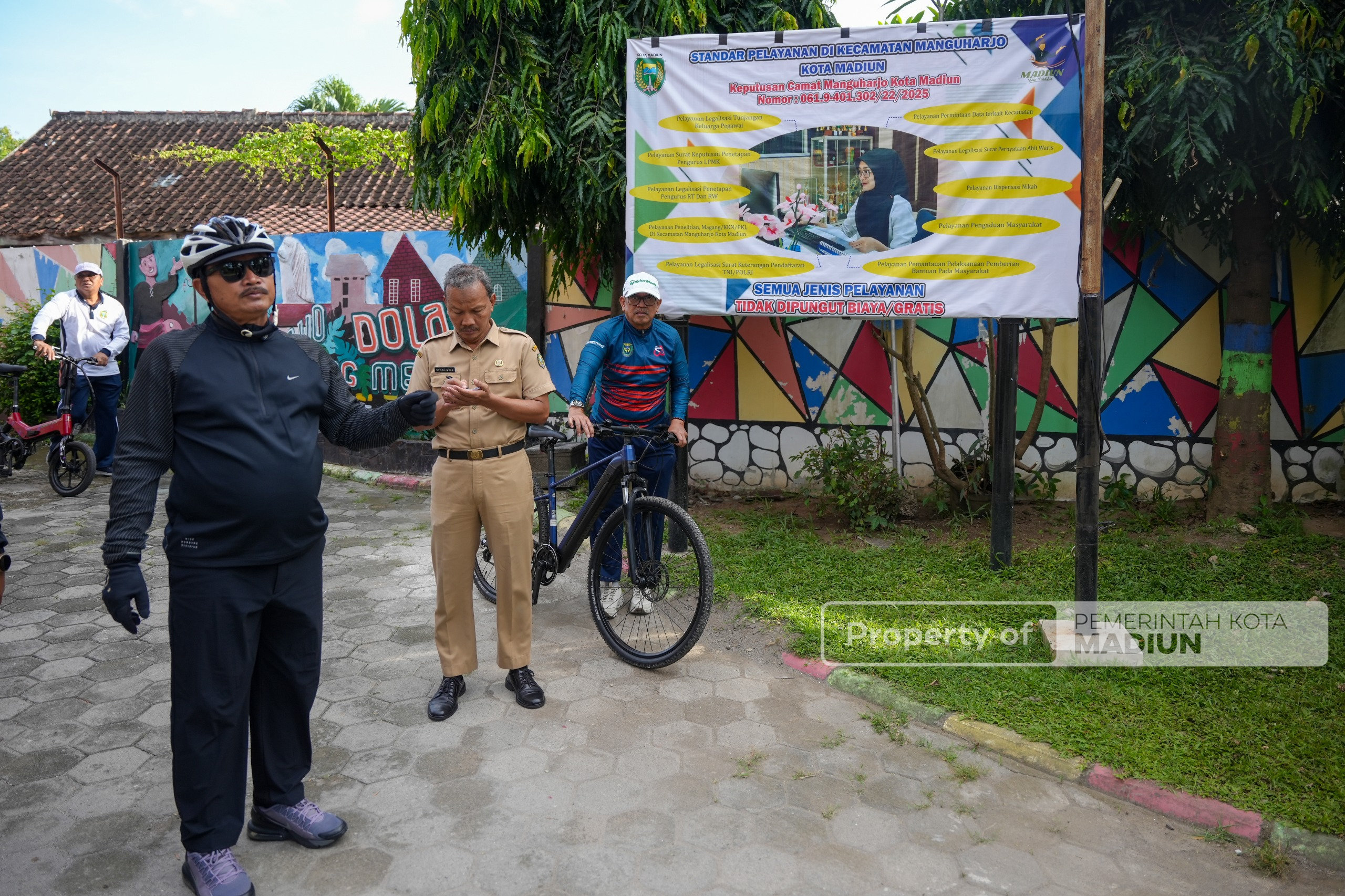 Gowes Pagi, Wali Kota Cek Sarana-Prasarana Pelayanan hingga Kesiapan Lahan Bakal Kantor Kemenhaj