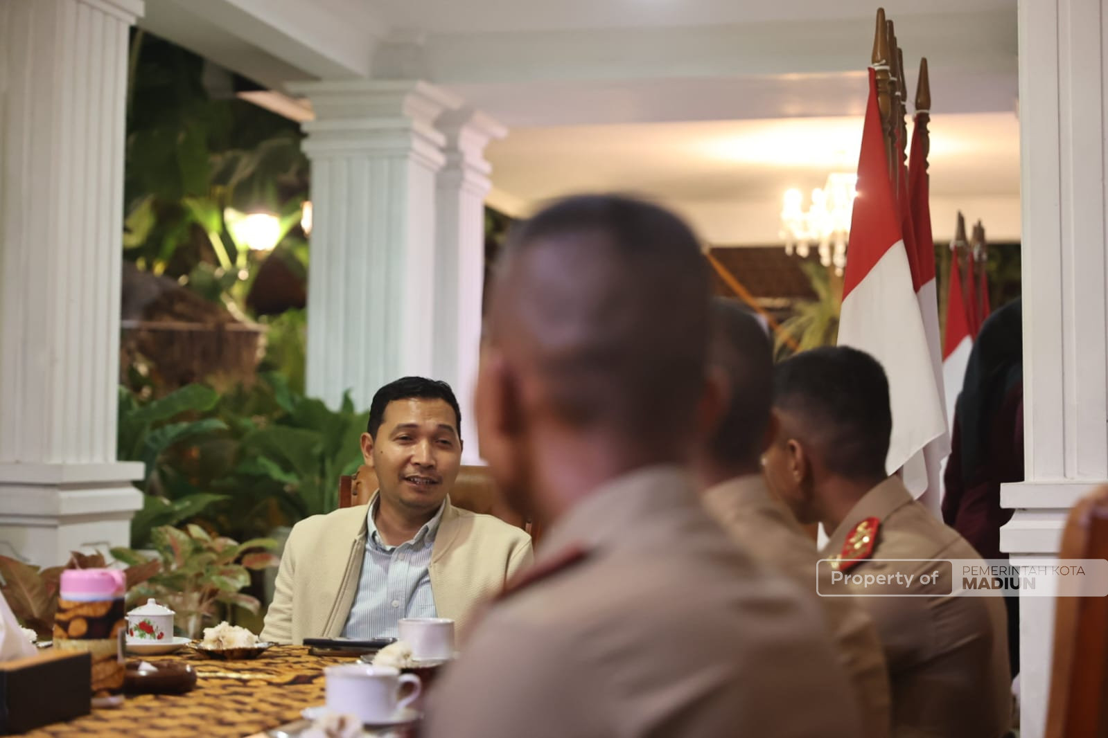 Empat Taruna Akmil dan AAU Bersilaturahmi, Plt Wali Kota Titip Jaga Kota Madiun Dimana Saja