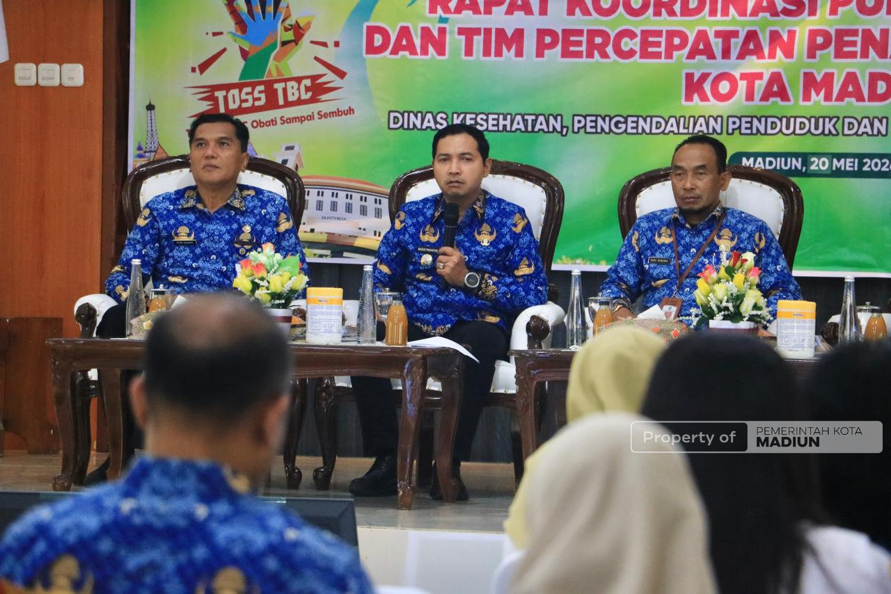 Gelar Rakor Penanggulangan TBC, Plt Wali Kota Madiun Tekankan Skrining dan Validasi Data Diperkuat