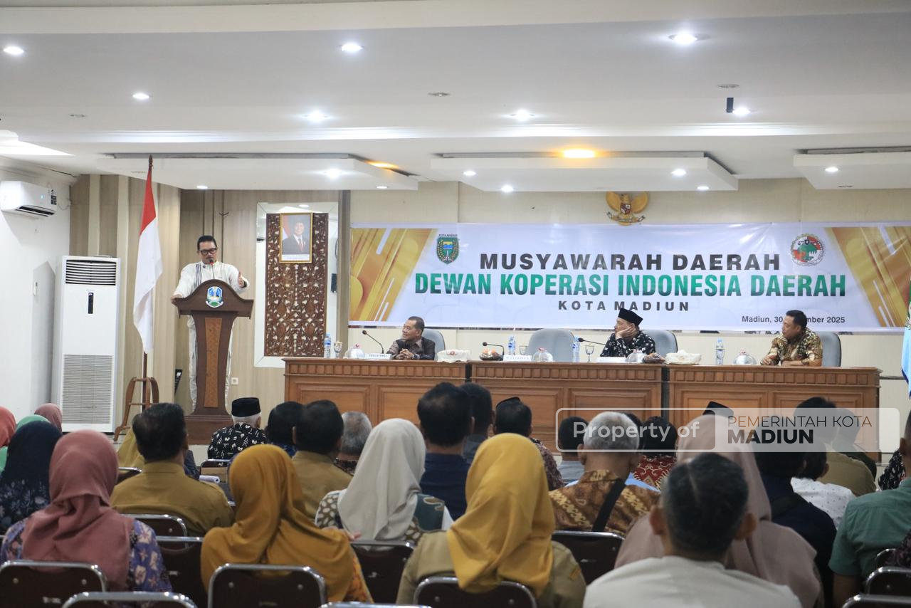 Buka Musda Dekopinda, Wali Kota Madiun Dorong Koperasi Jadi Motor Penggerak Ekonomi Daerah