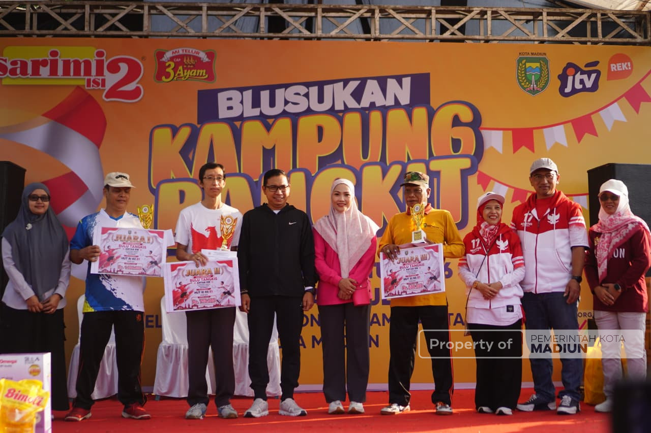 Plt Wali Kota Madiun Hadiri Blusukan Kampung Bangkit, Warga Gulun Antusias Ikuti Jalan Santai