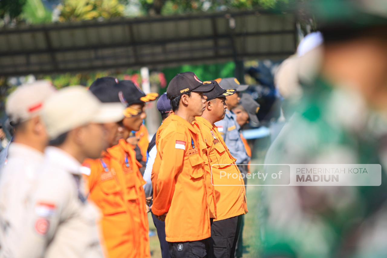 Apel Kesiapsiagaan Bencana, Pemkot Madiun Tegaskan Sinergi Hadapi Risiko Hidrometeorologi